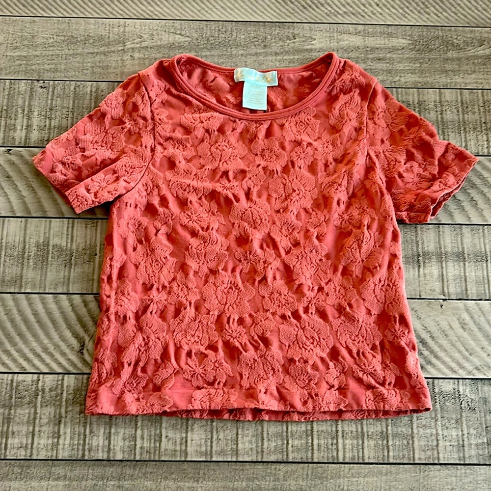 Girls size 8 Emma and Elsa floral tee